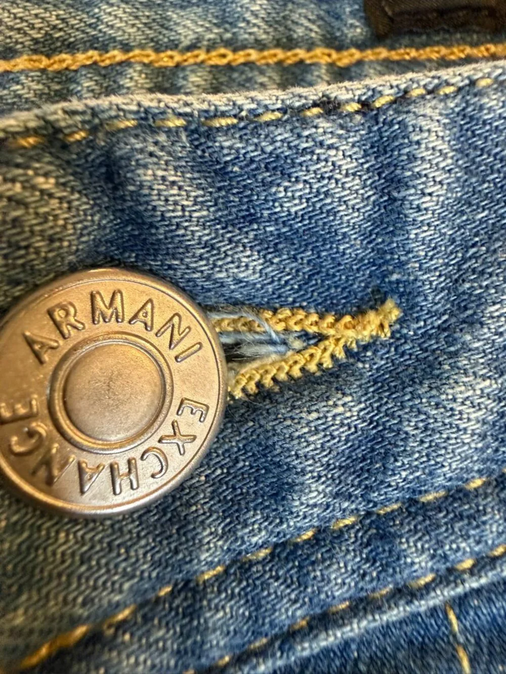 Armani Exchange J14 Skinny Fit Distressed Jeans Light Wash - Men's 30x32